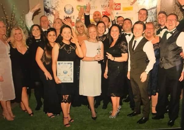 The BGL Customer Services Sunderland team celebrate winning for the third year in a row at the North East Contact Centre Awards.