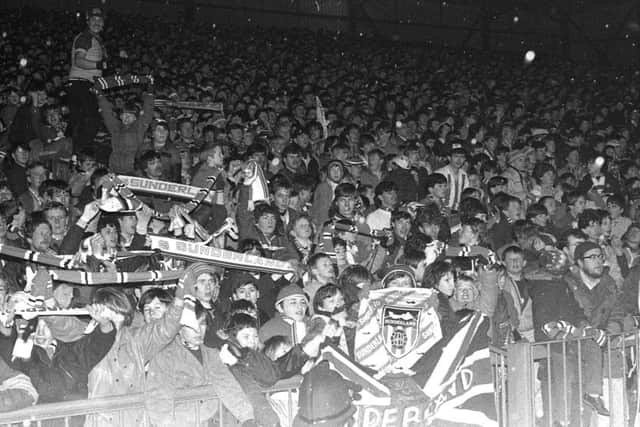 A packed Fulwell End for the first leg against Chelsea