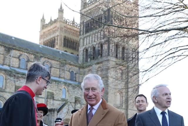 Prince Charles at Palace Green in Durham. Pic: PA.