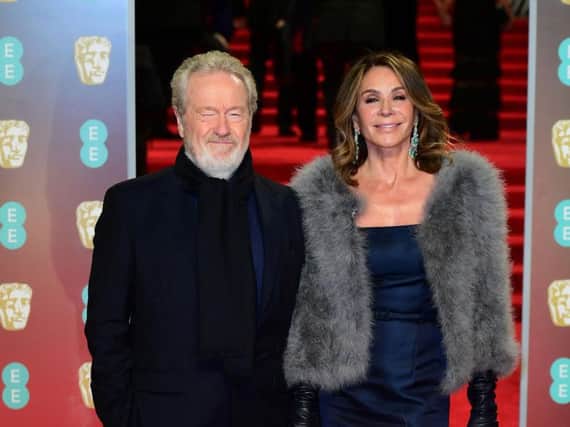 Sir Ridley Scott and wife Giannina Facio attending the EE British Academy Film Awards held at the Royal Albert Hall, Kensington Gore, Kensington, London. Picture by Press Association.