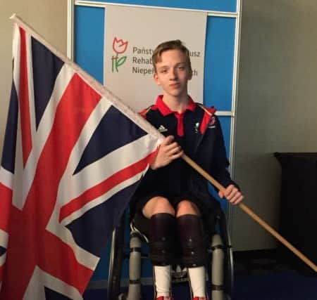 Wheelchair fencer Joshua Waddell, who is in need of sponsorship.