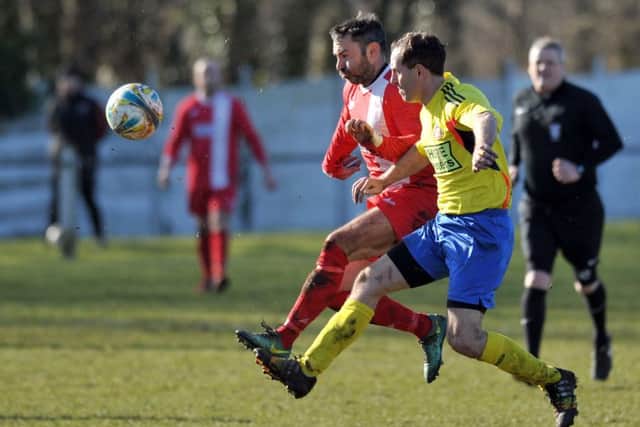 Hylton CW (red) take on Ryhope Foresters last weekend. Picture by Tim Richardson