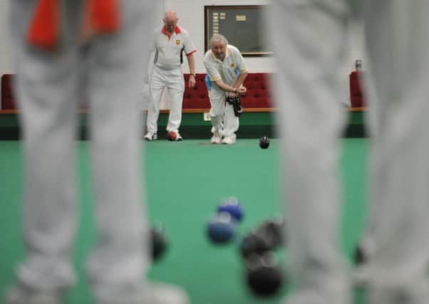 Houghton bowler Terry Todd in action. Picture by Tim Richardson
