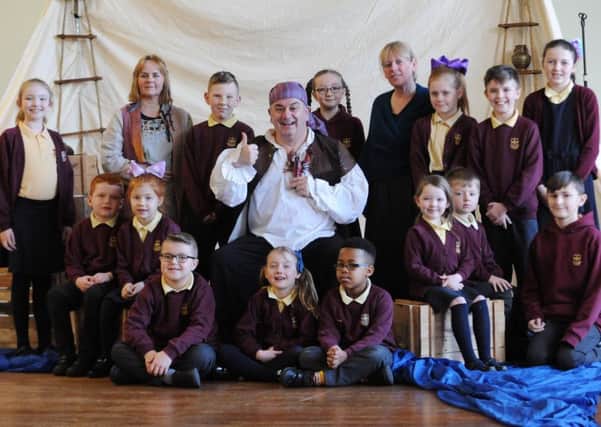 St Anne's RC Primary School pupils watching the maritime themed theatre performance.