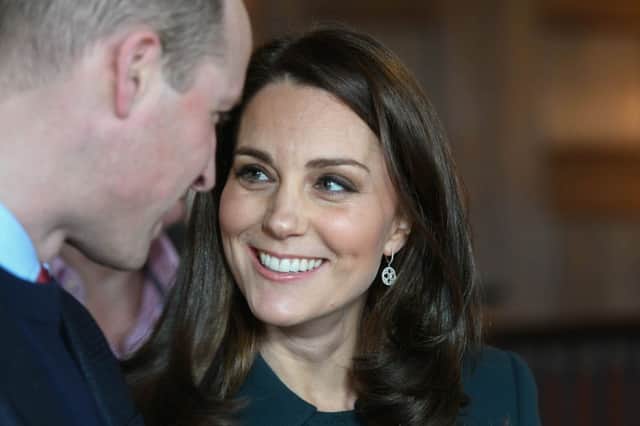 Duke and Duchess of Cambridge during their visit to the former Sunderland Fire Station