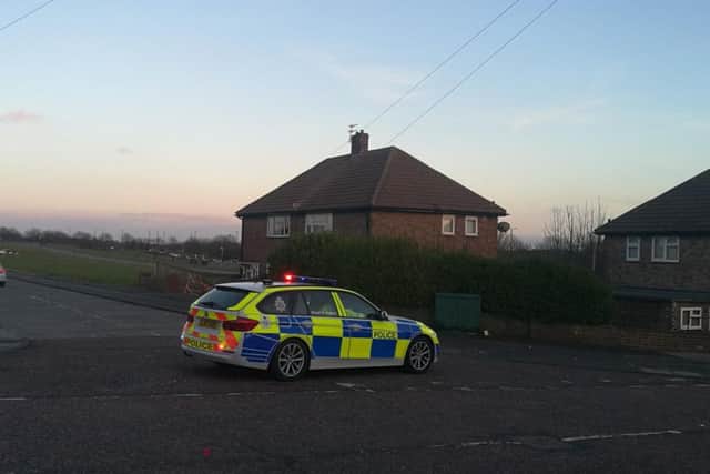 Police sealed off the street after the accident in Pickhurst Road, Pennywell, Sunderland.