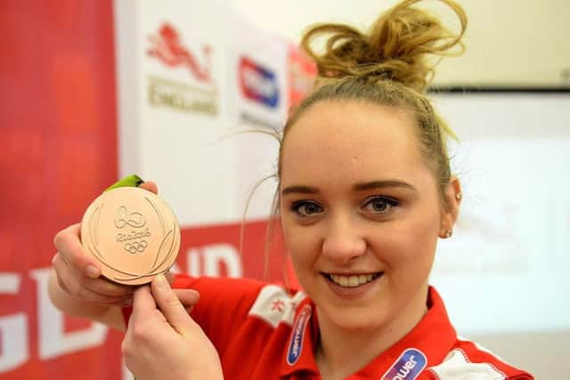 Amy Tinkler won a bronze medal at the Olympic Games in 2016.
