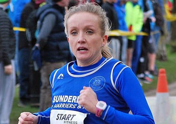 Sunderland Harriers' Michelle Avery, who makes a return to competitive racing.