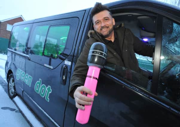 Green Dot Taxis Simon Oliver, has created Cabbie Karaoke for his customers.