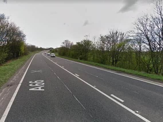 Picture from Google Streetview of the A66 near Darlington