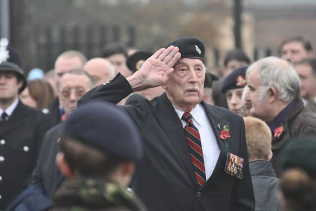 Jack Watson at Sunderland's Remembrance Day parade