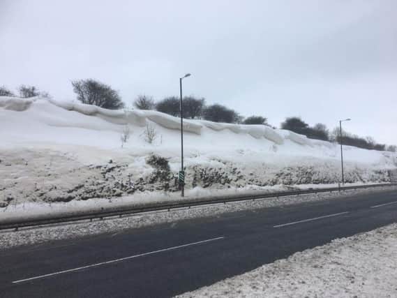 The A690 has been closed between Sunderland and Houghton. Credit: Tyne and Wear Fire and Rescue Service.