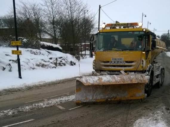 A gritter out in the Philadelphia area earlier this week.