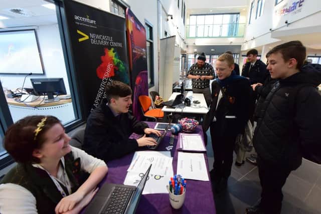 Students had the chance to see what career opportunities are available in the digital age at Sunderland Software City.