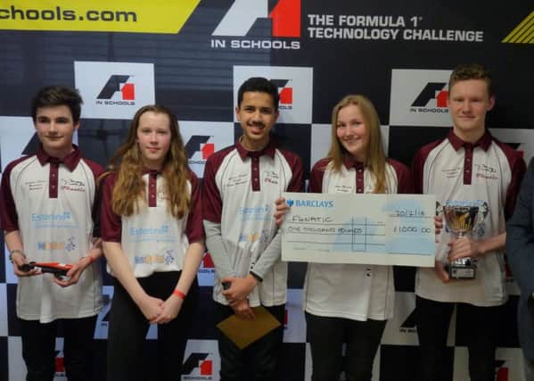 F4natic from St Bede's Catholic Comprehensive School, Peterlee, took first place in the development class.