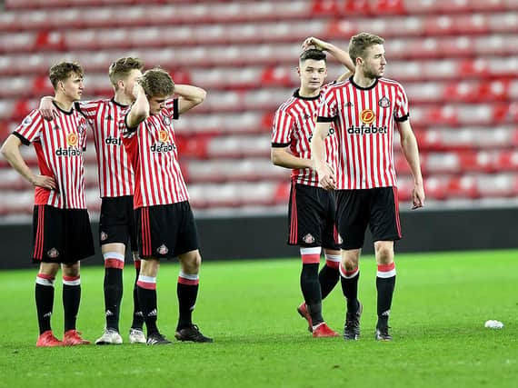 Sunderland's players after the defeat