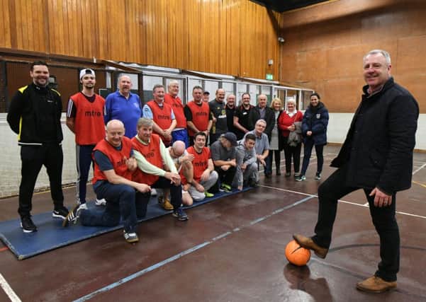 Former SAFC captain Kevin Ball launching  Boldon CA's new Walking Football Sessions