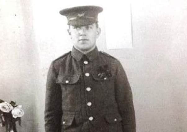 Private Henry Rogerson who was wounded on the first day of the Battle of the Somme, and died later.