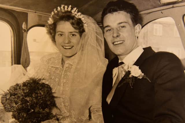 Joseph and Jean Taylor, of Cedar House Care Home, Sunderland, pictured on their wedding day and are now celebrating their diamond wedding
