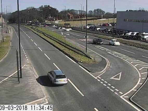 A traffic camera from the North East Combined Authority's traffic cameras, with the scene of the collision out of shot. Image by @NELiveTraffic.