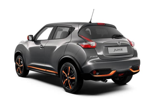 The rear view of the revamped Juke