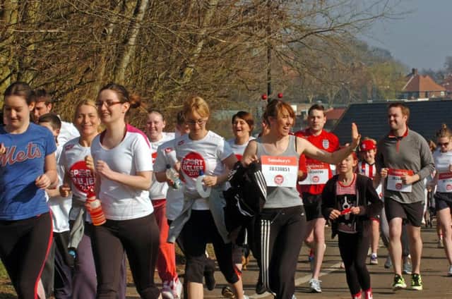 The Sport Relief Mile at Silksworth in 2012.