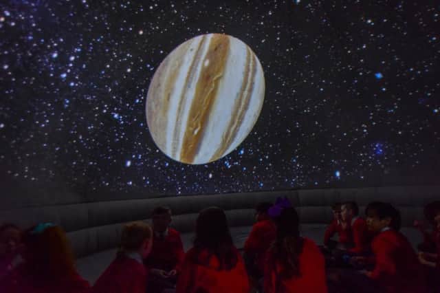 The Planetarium at Thornhill Academy, Sunderland, with the help of The Kielder Observatory