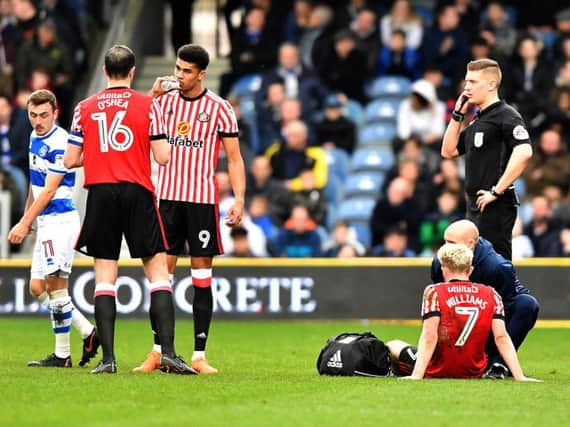 Jonny Williams went off injured against QPR. Picture by Frank Reid.