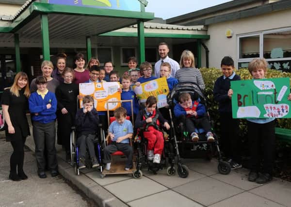 Staff and pupils at Sunningdale School are celebrating being rated as outstanding again by OFSTED. Picture: TOM BANKS