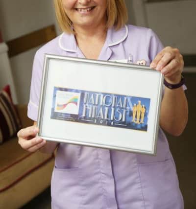 New carer Nichola Horn, who works at Donwell House, Washington, is in the running for a national care award.