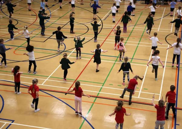 Five infant schools from the Sunderland area compete in the Skipping School finals at CitySpace, Sunderland. Picture: TOM BANKS