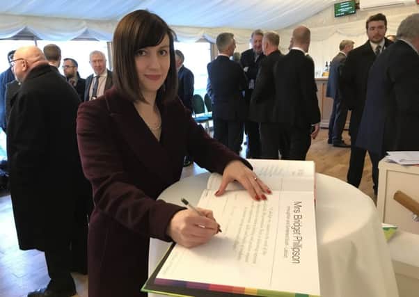 Bridget Phillipson signs the pledge