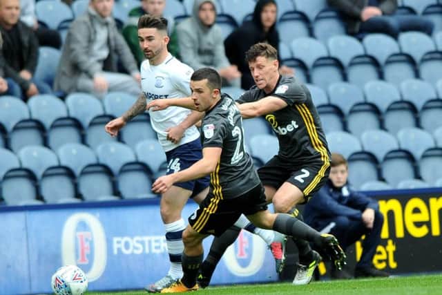 Sunderland's George Honeyman and Billy Jones battle against Preston's Sean Maguire in September's 2-2 draw at Deepdale. Picture by Frank Reid