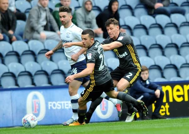 Sunderland's George Honeyman and Billy Jones battle against Preston's Sean Maguire in September's 2-2 draw at Deepdale. Picture by Frank Reid