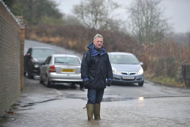 Owner of The Shipwrights Pub, North Hylton, Alan Waters, concerned about flooding.