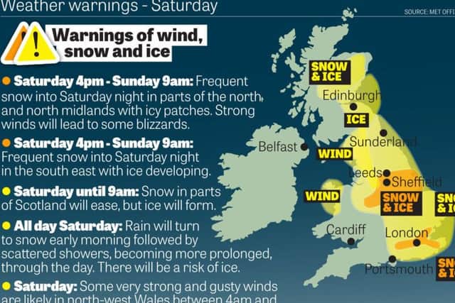 The winter weather is set to return with a vengeance this weekend