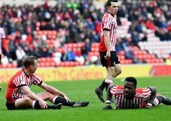 Lee Cattermole and Lamine Kone suffer in Saturday's defeat to Preston. Picture by Frank Reid