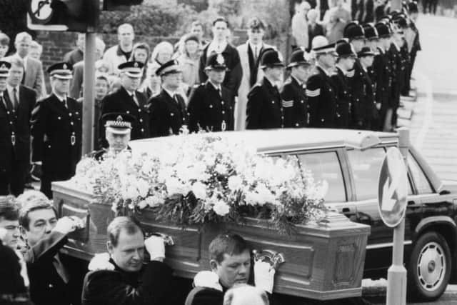 The funeral of murdered Sunderland police officer Bill Forth.