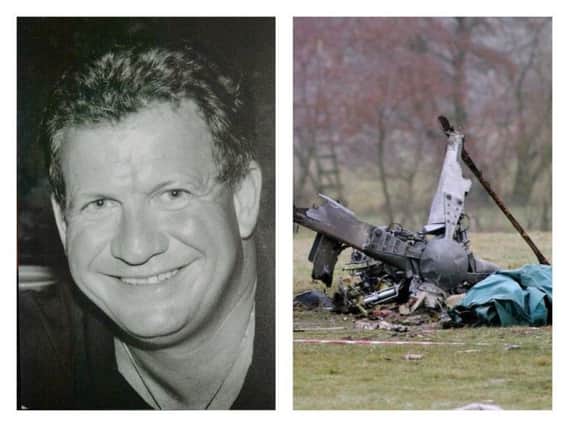 Sunderland businessman Stephen Curtis, left, died in a helicopter crash in 2004.