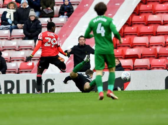 Joel Asoro in action for Sunderland. Pictures by Frank Reid.