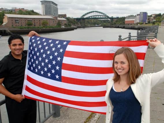 William Kellibrew and Elizabeth Hill became the first students to take part in the Friendship Pact between Washington DC and the City of Sunderland.