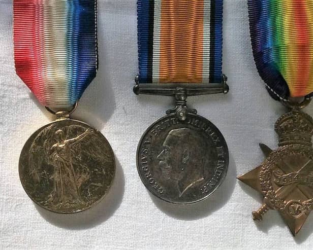 Private Henderson's medals.