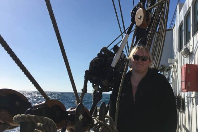 Sunderland student Jade Roper pictured during last year's Tall Ships adventure.