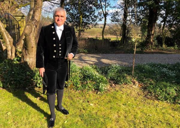 Stephen Cronin dressed in his High Sheriff outfit ahead of the ceremony which will see him officially appointed into the role.