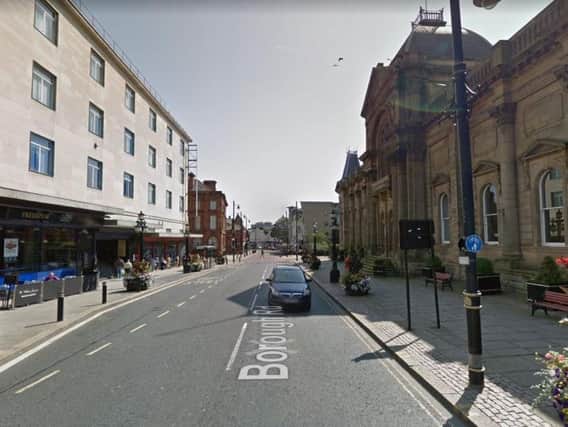 The collision happened in Borough Road in the city centre. Image copyright Google Maps.