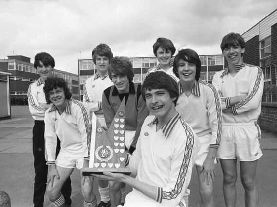 Castle View Youth Club's five-a-side football team in 1981.
