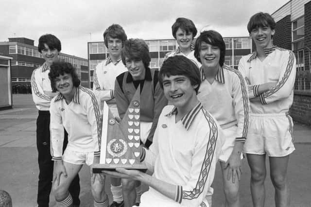 Castle View Youth Club's five-a-side football team in 1981.