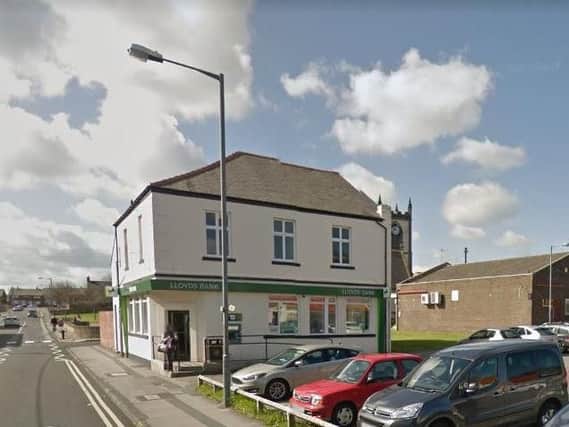 Lloyds bank in Marlborough, Seaham, was targeted in the break in. Image copyright Google Maps.