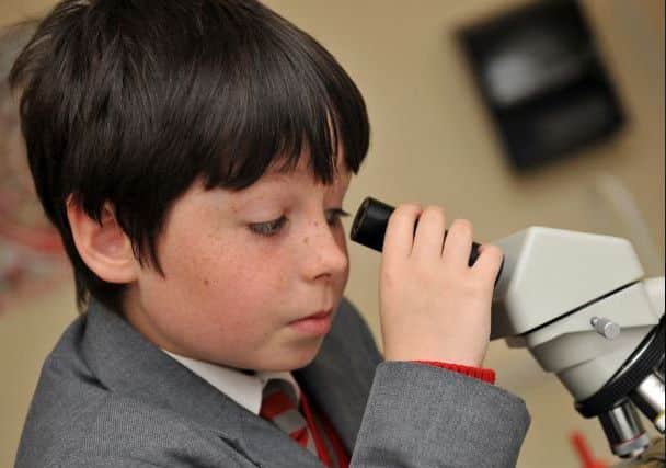 Grindon Hall Christian School youngster has his eye on the space project.