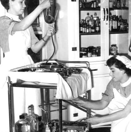 Nurses at South Shields General Hospital in 1955.